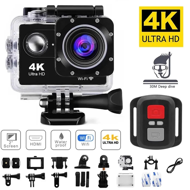 camara 4k 1080P/30FPS WiFi 2.0" 170D