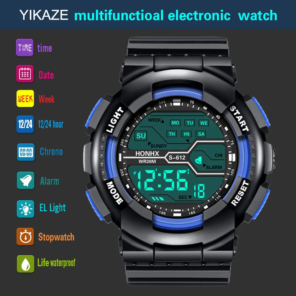 Reloj Deportivo Multifunción para Hombres YIKAZE