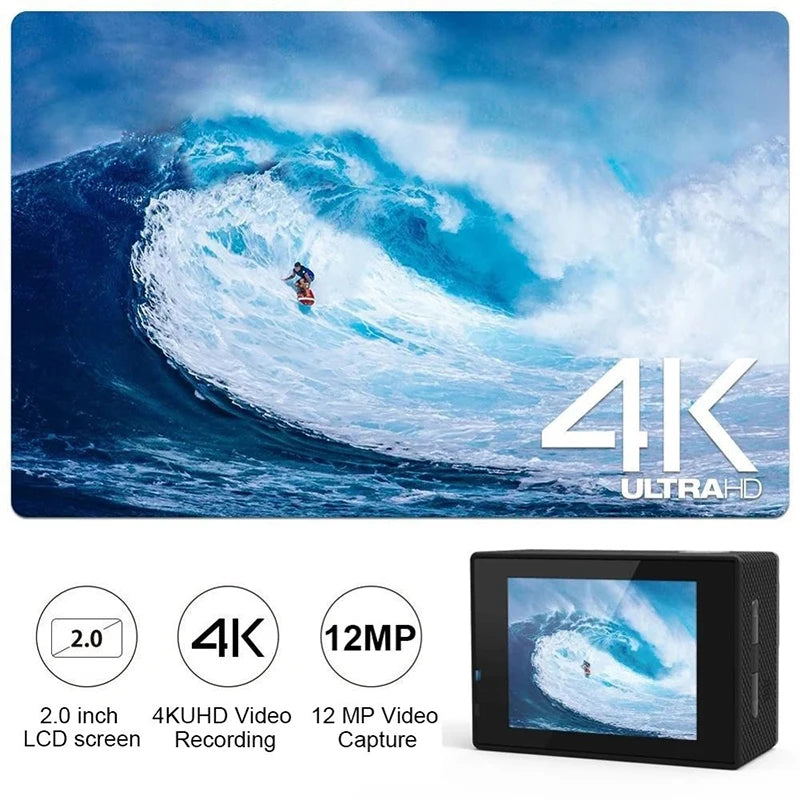 camara 4k 1080P/30FPS WiFi 2.0" 170D